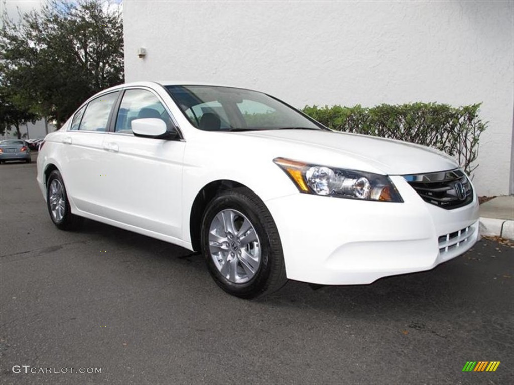 2012 Accord LX Premium Sedan - Taffeta White / Ivory photo #1