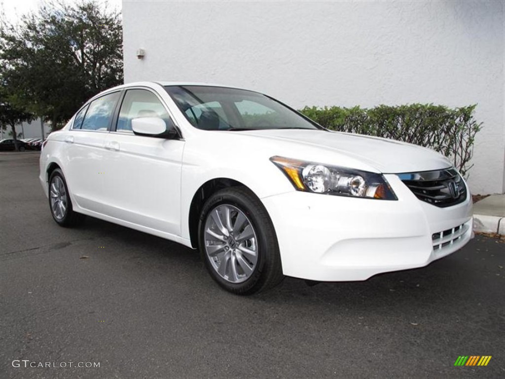 2012 Accord EX-L Sedan - Taffeta White / Ivory photo #1