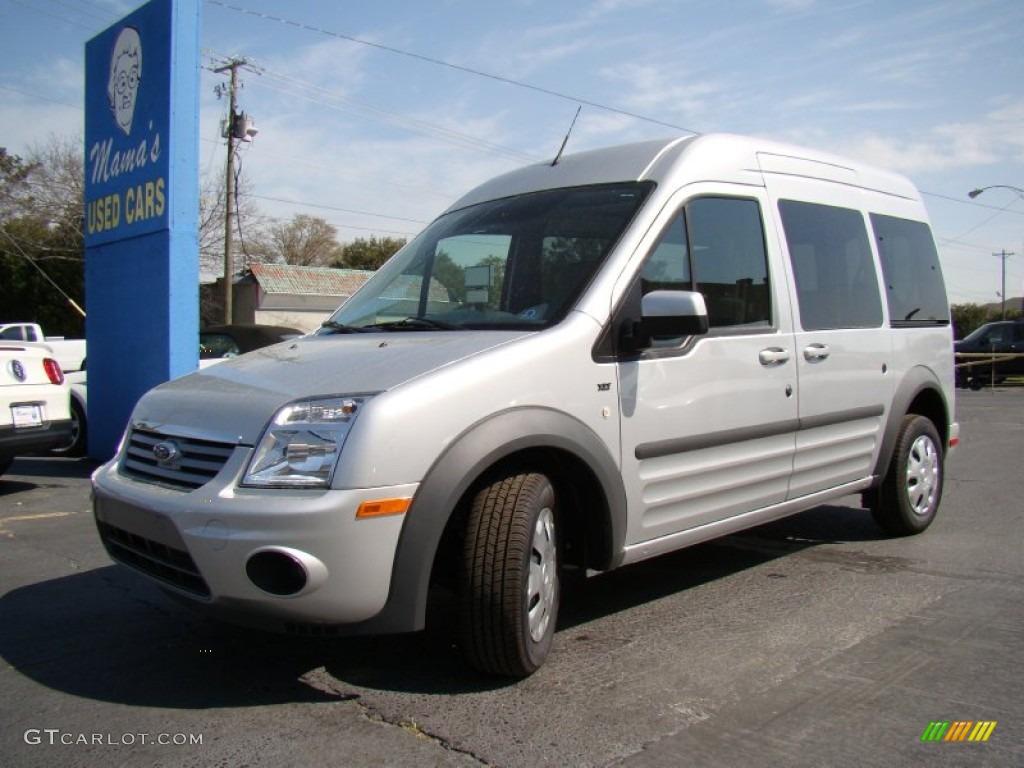 2012 Transit Connect XLT Premium Wagon - Silver Metallic / Dark Grey photo #31