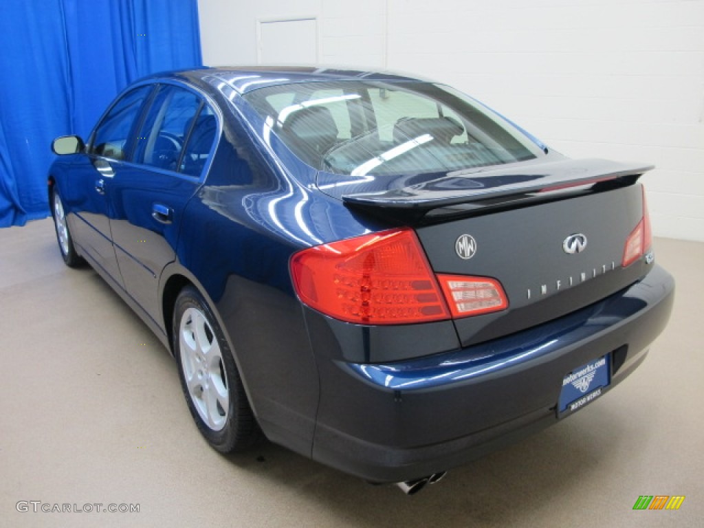 2003 G 35 Sedan - Twilight Blue Metallic / Graphite photo #6