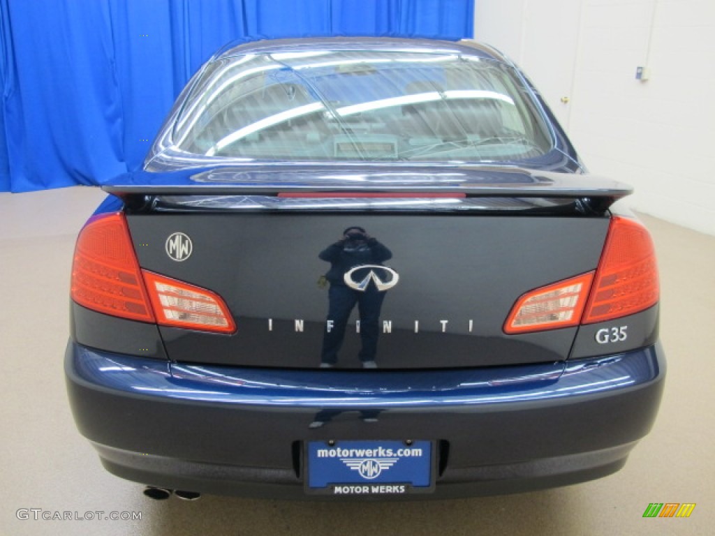 2003 G 35 Sedan - Twilight Blue Metallic / Graphite photo #7