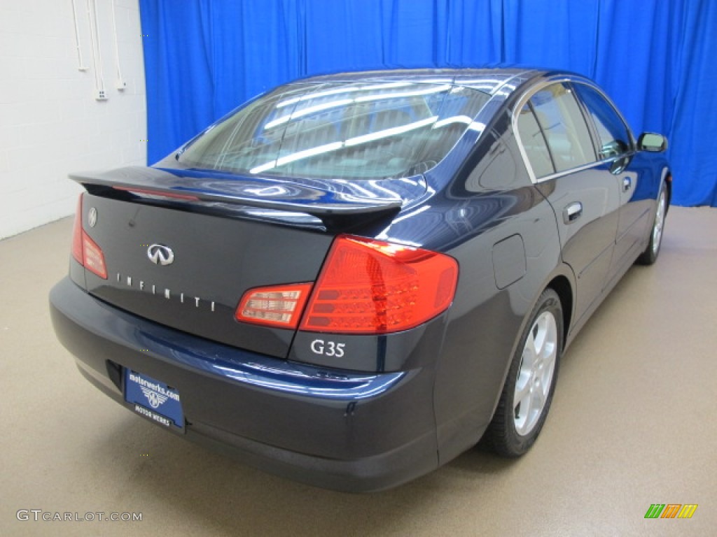 2003 G 35 Sedan - Twilight Blue Metallic / Graphite photo #9