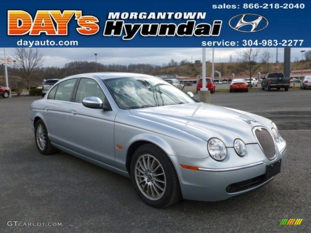 2007 S-Type 3.0 - Liquid Silver Metallic / Ivory/Mocha photo #1