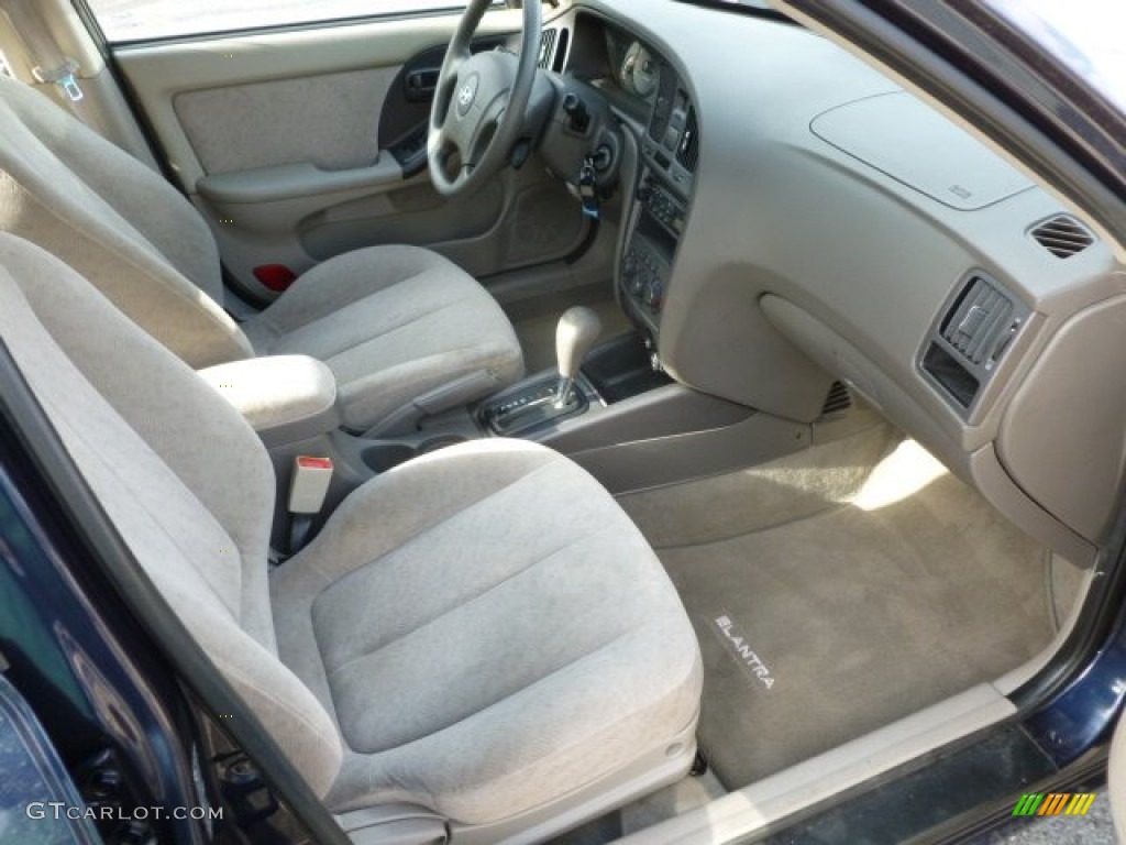 2006 Elantra GLS Sedan - Moonlit Dark Blue / Beige photo #10
