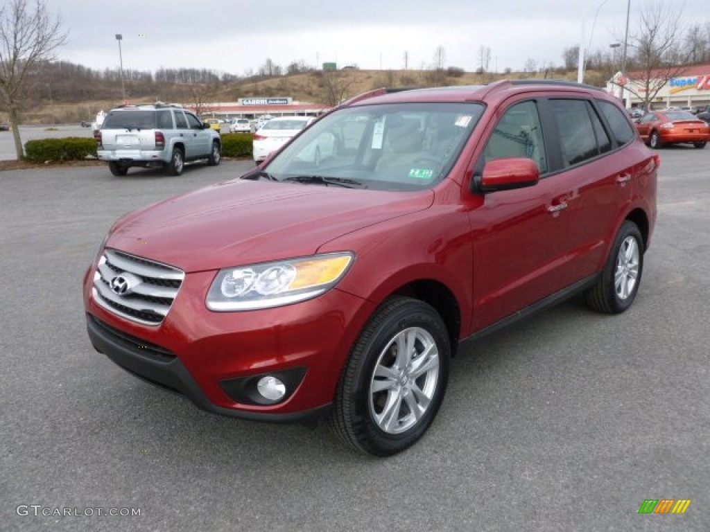 Sierra Red 2012 Hyundai Santa Fe Limited V6 AWD Exterior Photo #61794179