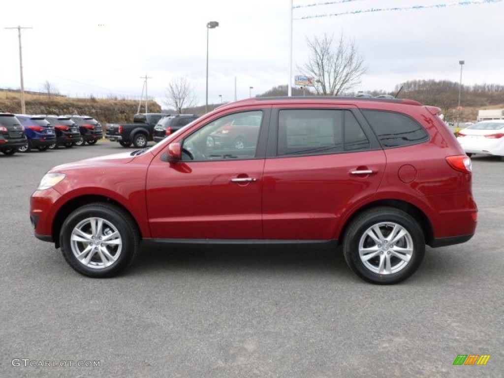 Sierra Red 2012 Hyundai Santa Fe Limited V6 AWD Exterior Photo #61794188