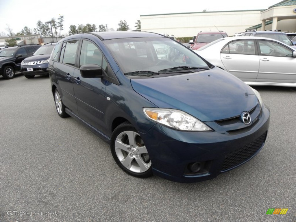 2006 MAZDA5 Sport - Phantom Blue Mica / Black photo #1
