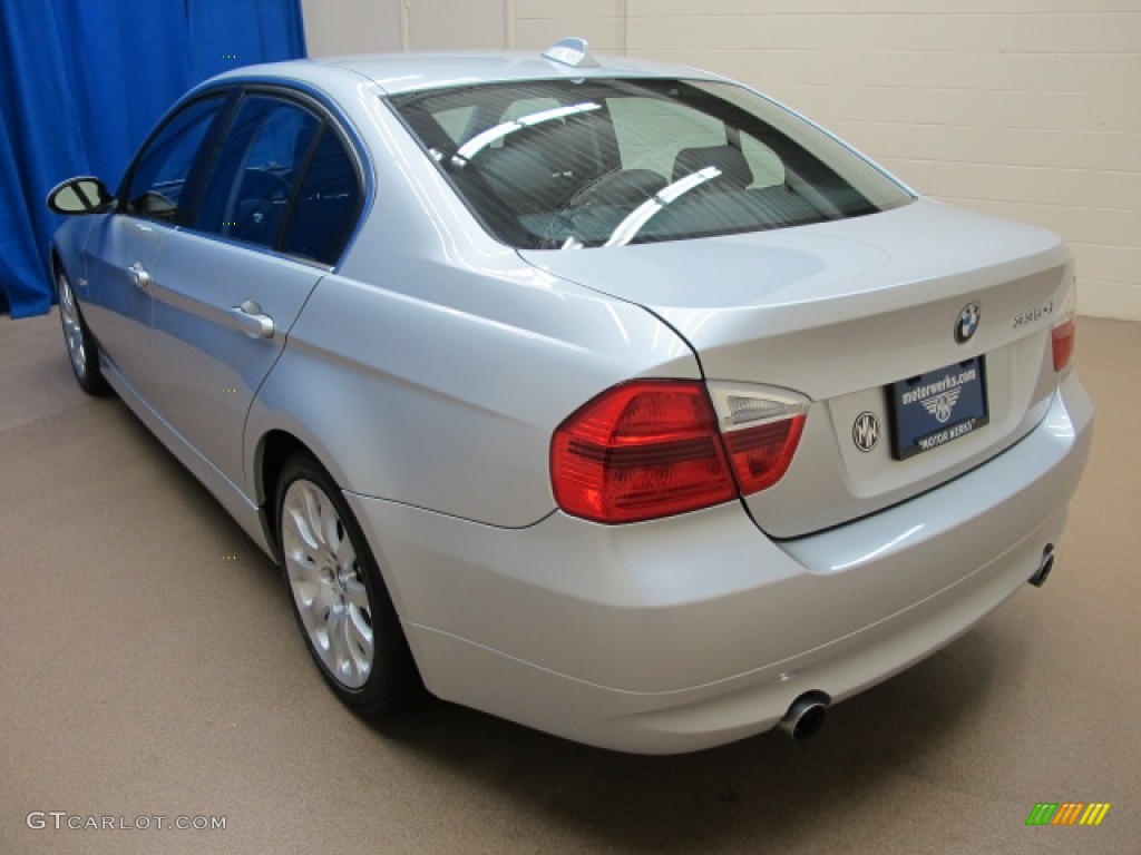2007 3 Series 335xi Sedan - Titanium Silver Metallic / Black photo #6