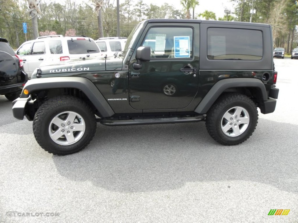 2010 Wrangler Rubicon 4x4 - Natural Green Pearl / Dark Slate Gray/Medium Slate Gray photo #2