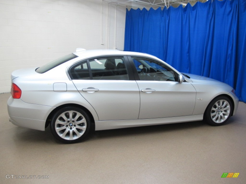 2007 3 Series 335xi Sedan - Titanium Silver Metallic / Black photo #10