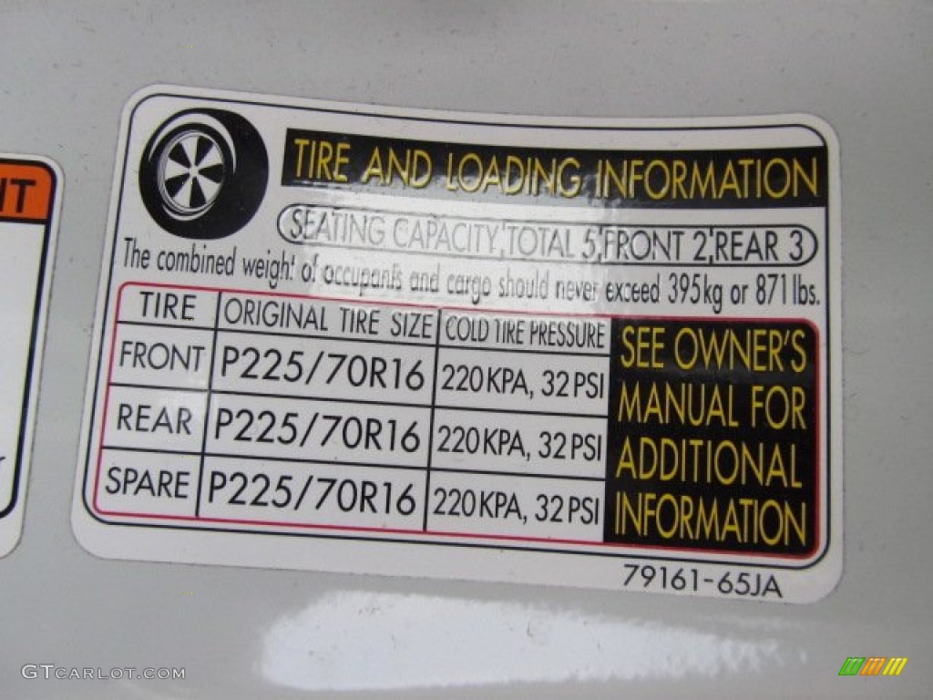 2008 Suzuki Grand Vitara XSport 4x4 Info Tag Photo #61797188