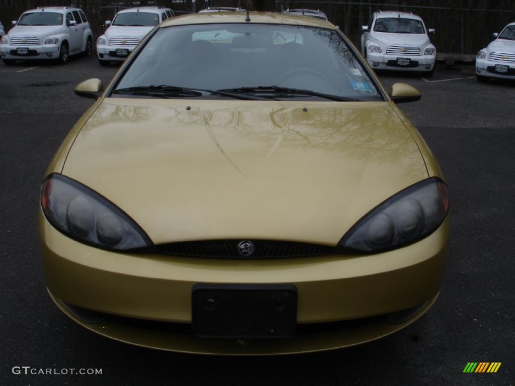 2000 Cougar V6 - Light Citrus Gold Metallic / Graystone photo #2