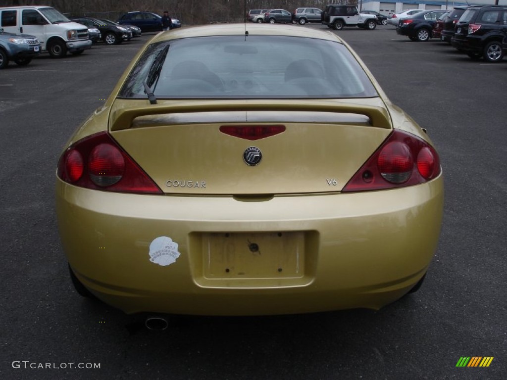 2000 Cougar V6 - Light Citrus Gold Metallic / Graystone photo #5
