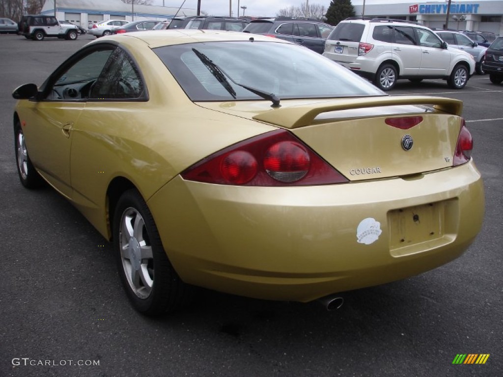 2000 Cougar V6 - Light Citrus Gold Metallic / Graystone photo #6