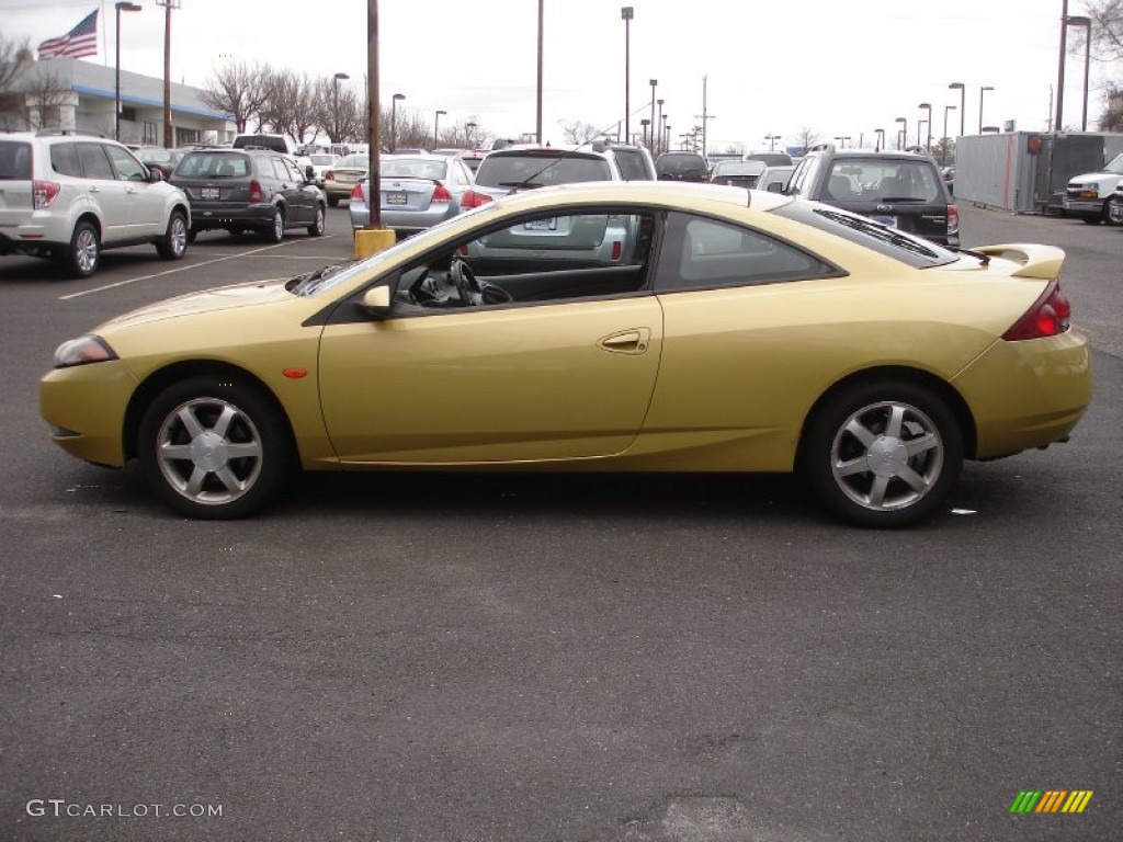 2000 Cougar V6 - Light Citrus Gold Metallic / Graystone photo #8