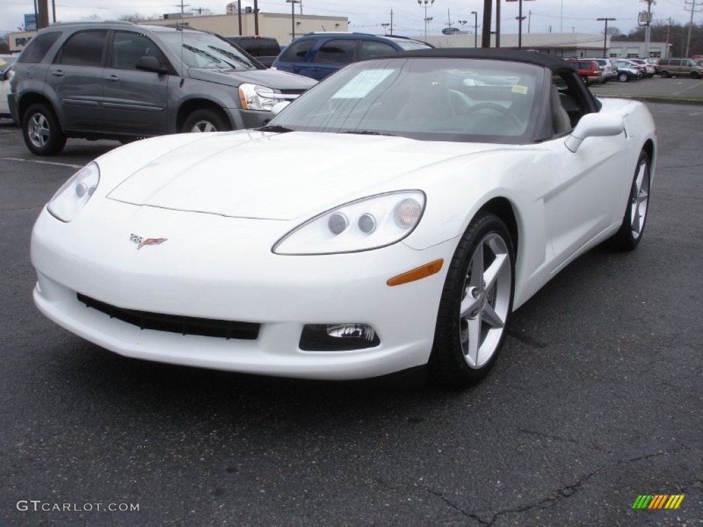 2011 Corvette Convertible - Arctic White / Titanium Gray photo #1