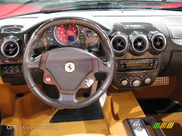 2007 Ferrari F430 Spider F1 Beige Dashboard Photo #617998