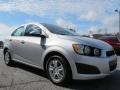 2012 Silver Ice Metallic Chevrolet Sonic LT Sedan  photo #1