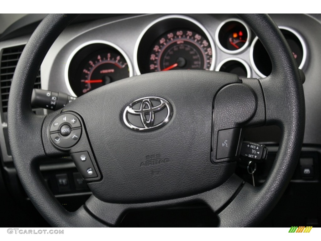 2012 Tundra CrewMax 4x4 - Black / Black photo #11