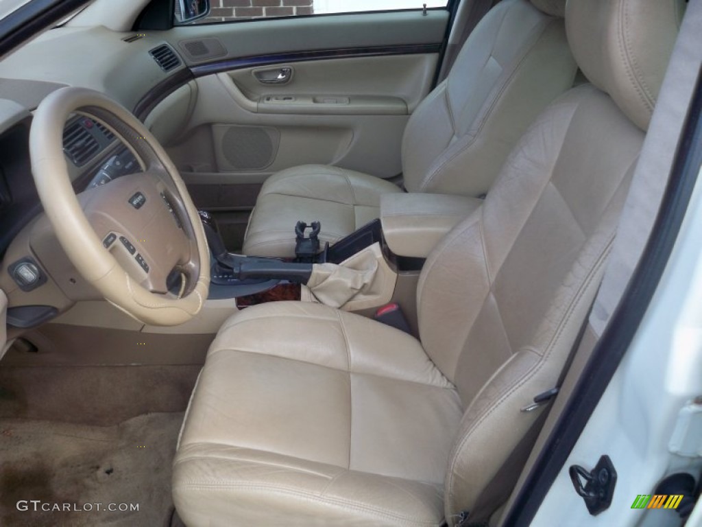 2001 S80 T6 - White / Taupe/Light Taupe photo #8