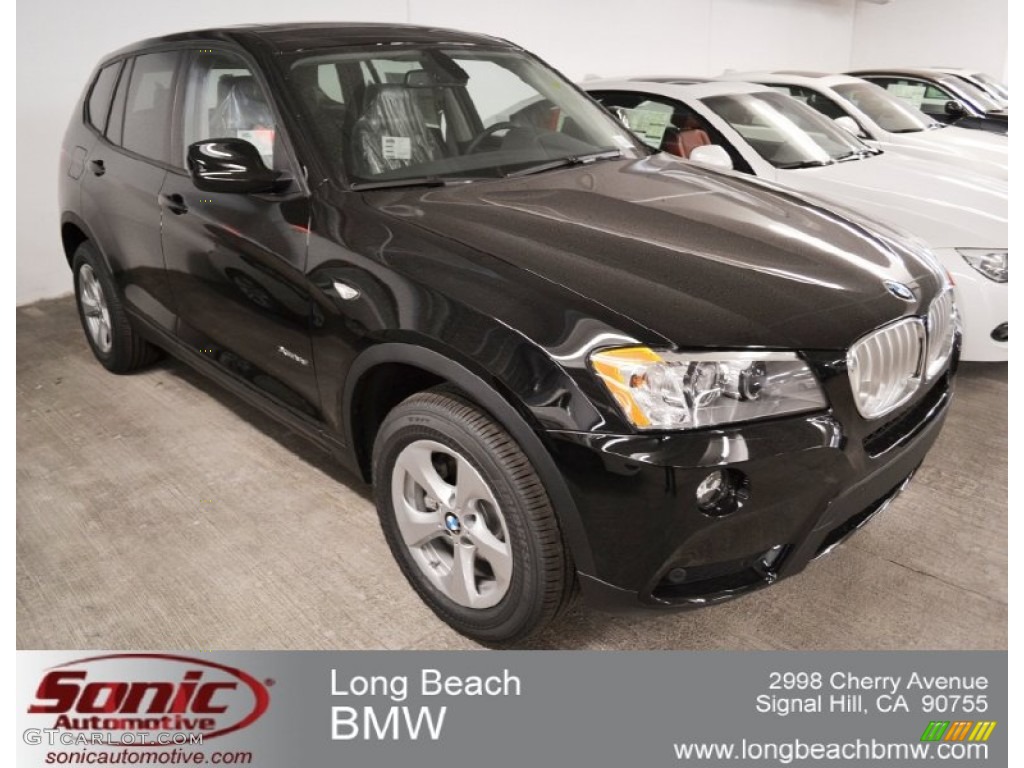 2012 X3 xDrive 28i - Jet Black / Black photo #1