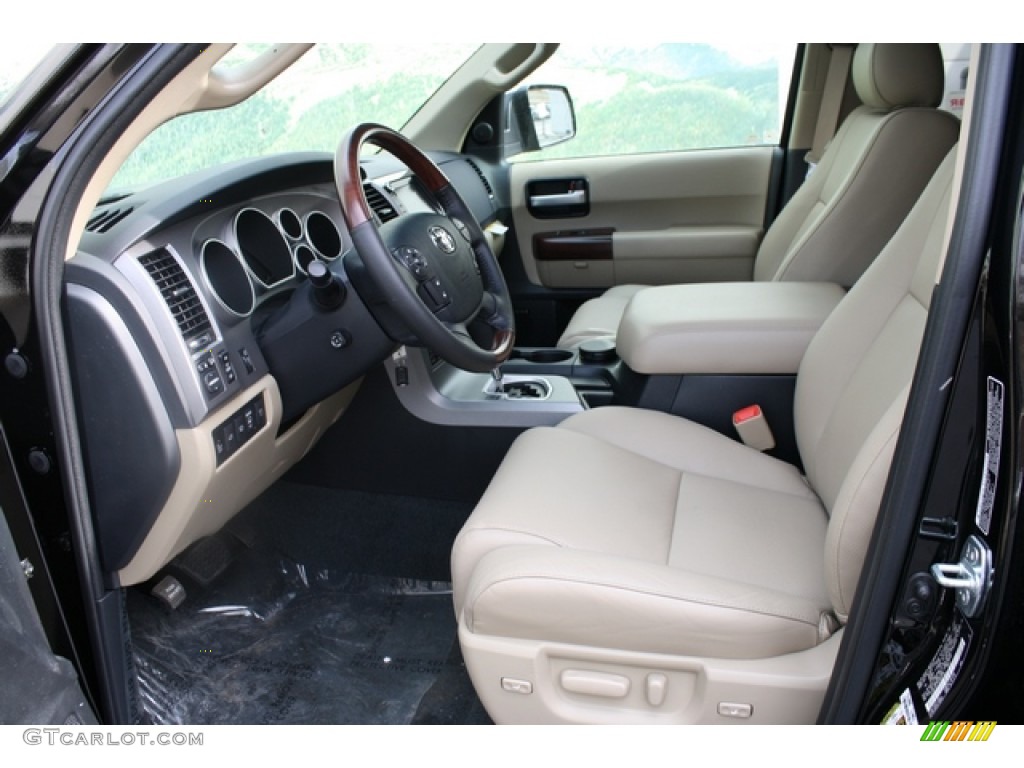 Sand Beige Interior 2012 Toyota Sequoia Platinum 4WD Photo #61803470
