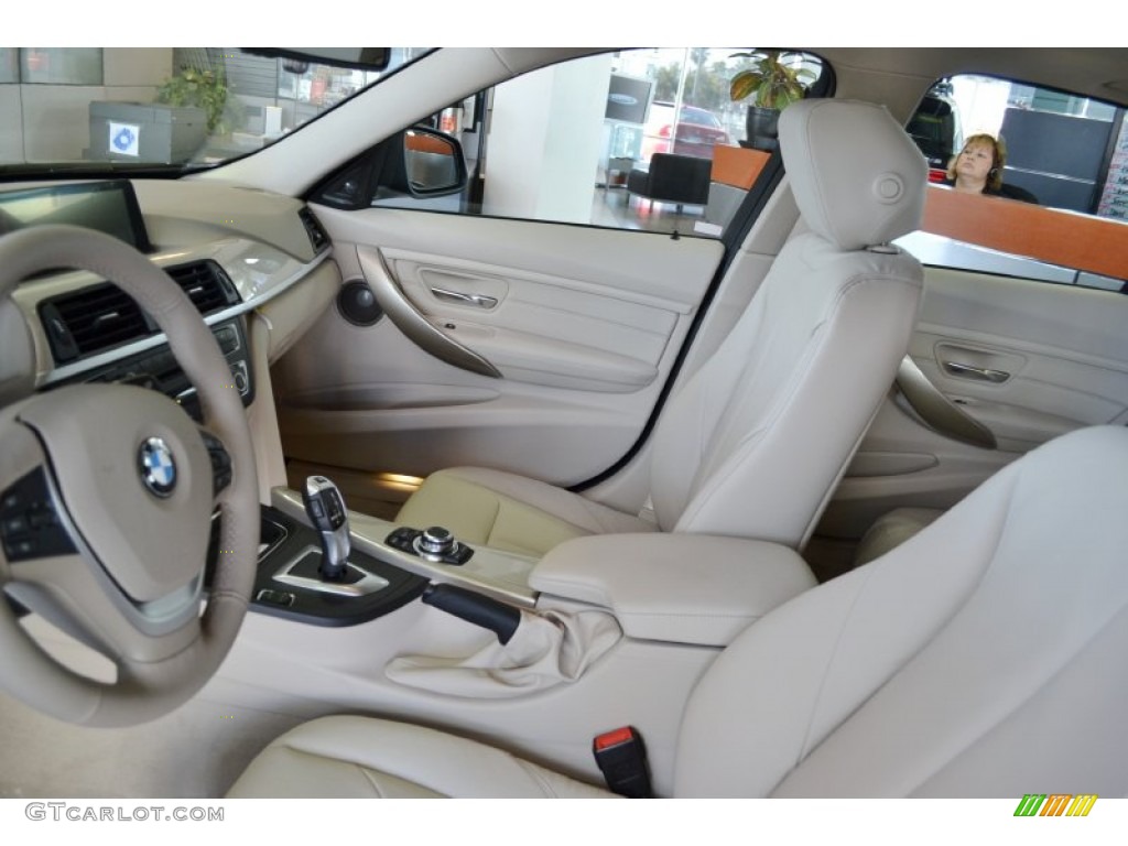 Oyster/Dark Oyster Interior 2012 BMW 3 Series 328i Sedan Photo #61803575