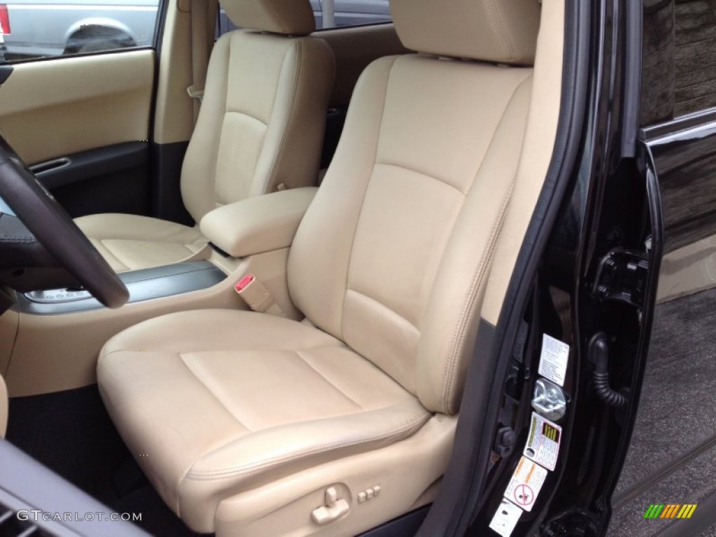 Desert Beige Interior 2009 Subaru Tribeca Limited 5 Passenger Photo #61804046