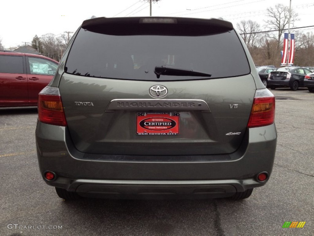 2009 Highlander Sport 4WD - Cypress Green Pearl / Sand Beige photo #10