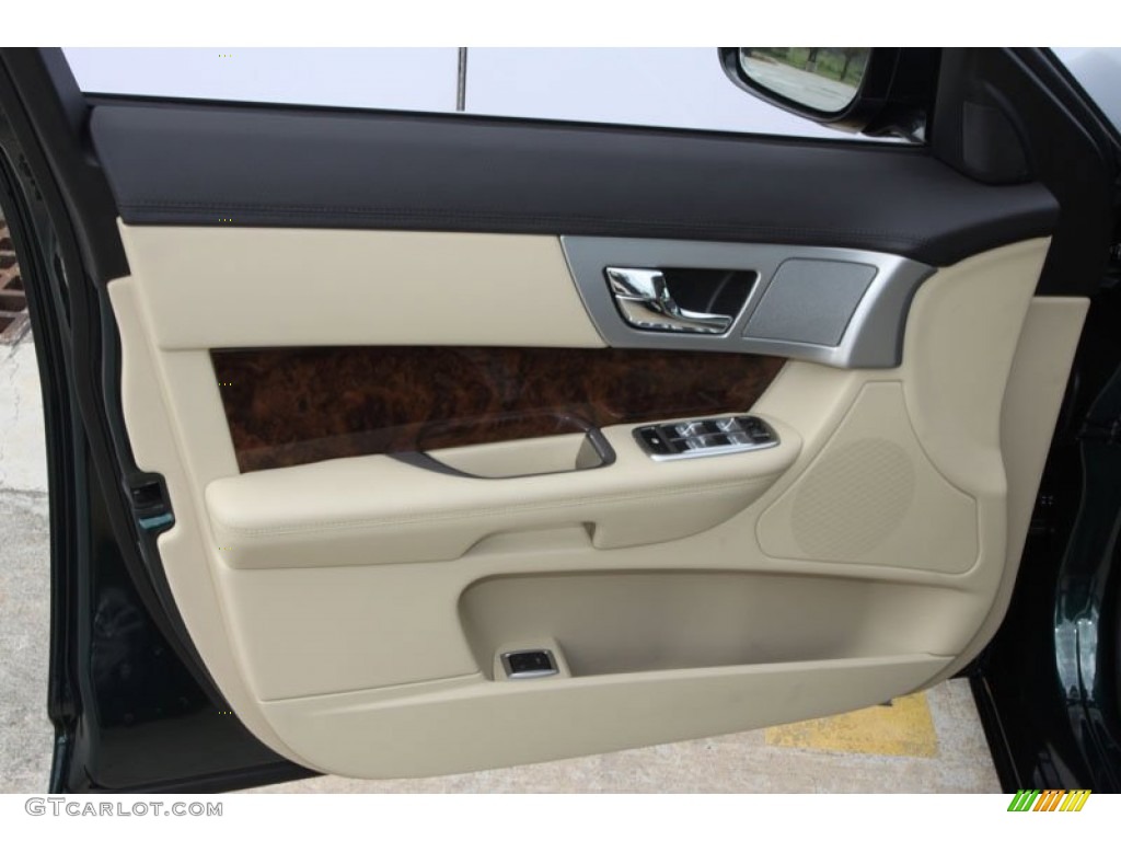 2012 Jaguar XF Standard XF Model Barley/Warm Charcoal Door Panel Photo #61805495