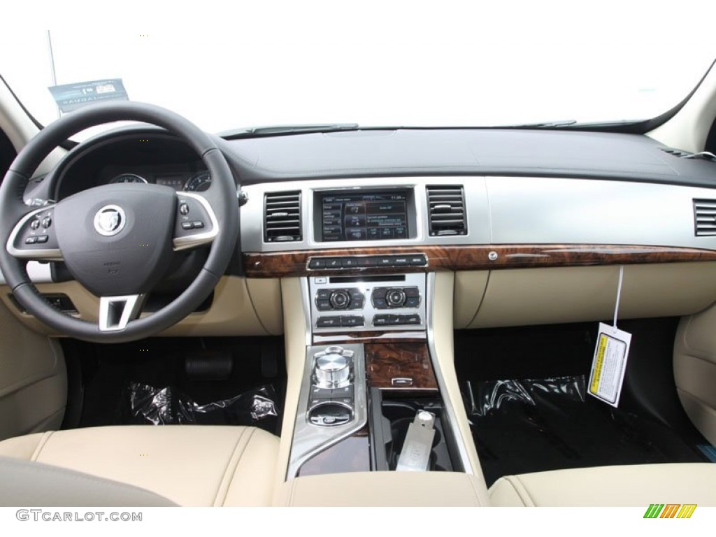 2012 Jaguar XF Standard XF Model Barley/Warm Charcoal Dashboard Photo #61805513