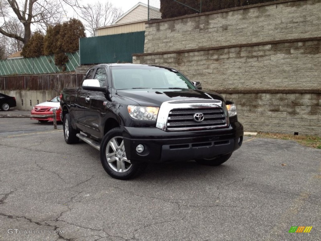 2008 Tundra Limited Double Cab 4x4 - Black / Red Rock photo #1