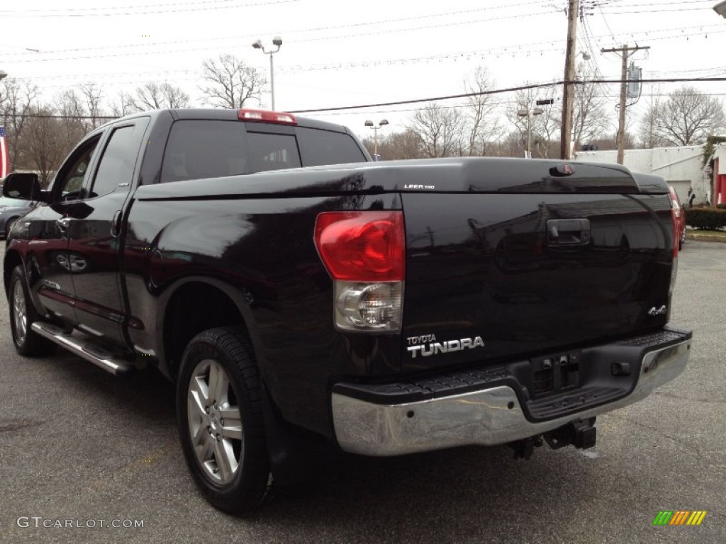 2008 Tundra Limited Double Cab 4x4 - Black / Red Rock photo #8