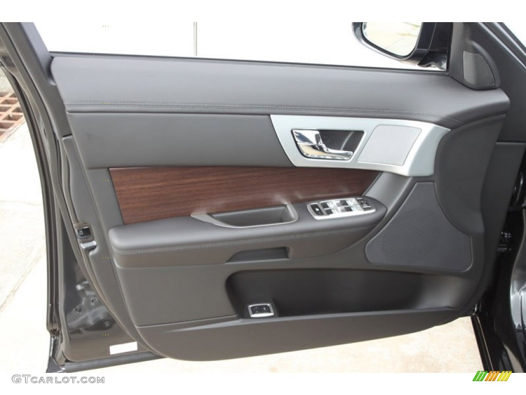 2012 Jaguar XF Standard XF Model Warm Charcoal/Warm Charcoal Door Panel Photo #61806194