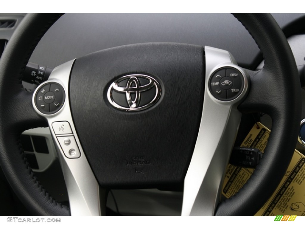 2012 Prius 3rd Gen Five Hybrid - Winter Gray Metallic / Misty Gray photo #12