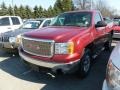 2007 Sport Dark Red Metallic GMC Sierra 1500 SLE Regular Cab 4x4  photo #3