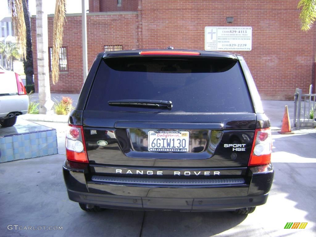 2009 Range Rover Sport HSE - Santorini Black / Ebony/Ebony photo #4