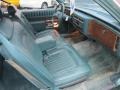 1979 Cadillac DeVille Antique Dark Aqua Interior Front Seat Photo