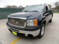 2009 Midnight Blue Metallic GMC Sierra 1500 SLT Extended Cab  photo #7