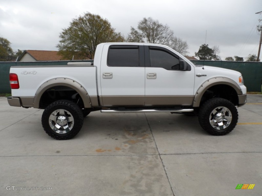 2006 F150 King Ranch SuperCrew 4x4 - Oxford White / Castano Brown Leather photo #2