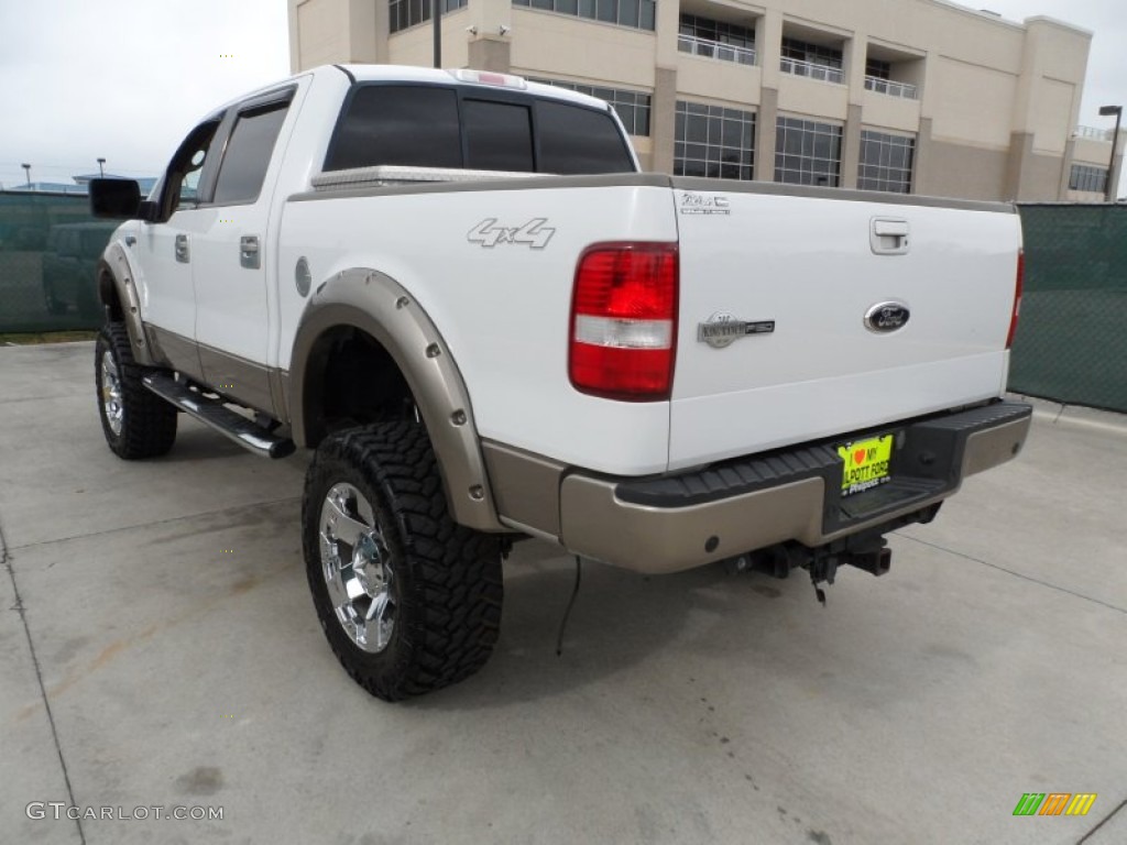 2006 F150 King Ranch SuperCrew 4x4 - Oxford White / Castano Brown Leather photo #5