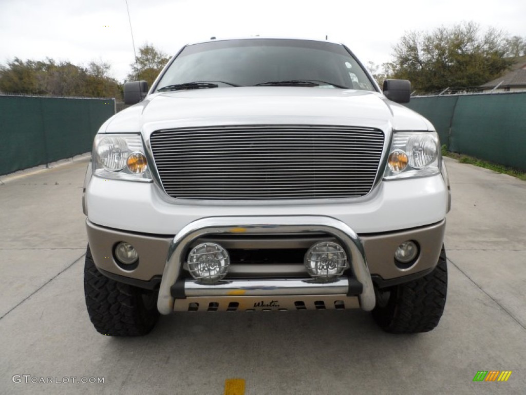 2006 F150 King Ranch SuperCrew 4x4 - Oxford White / Castano Brown Leather photo #8