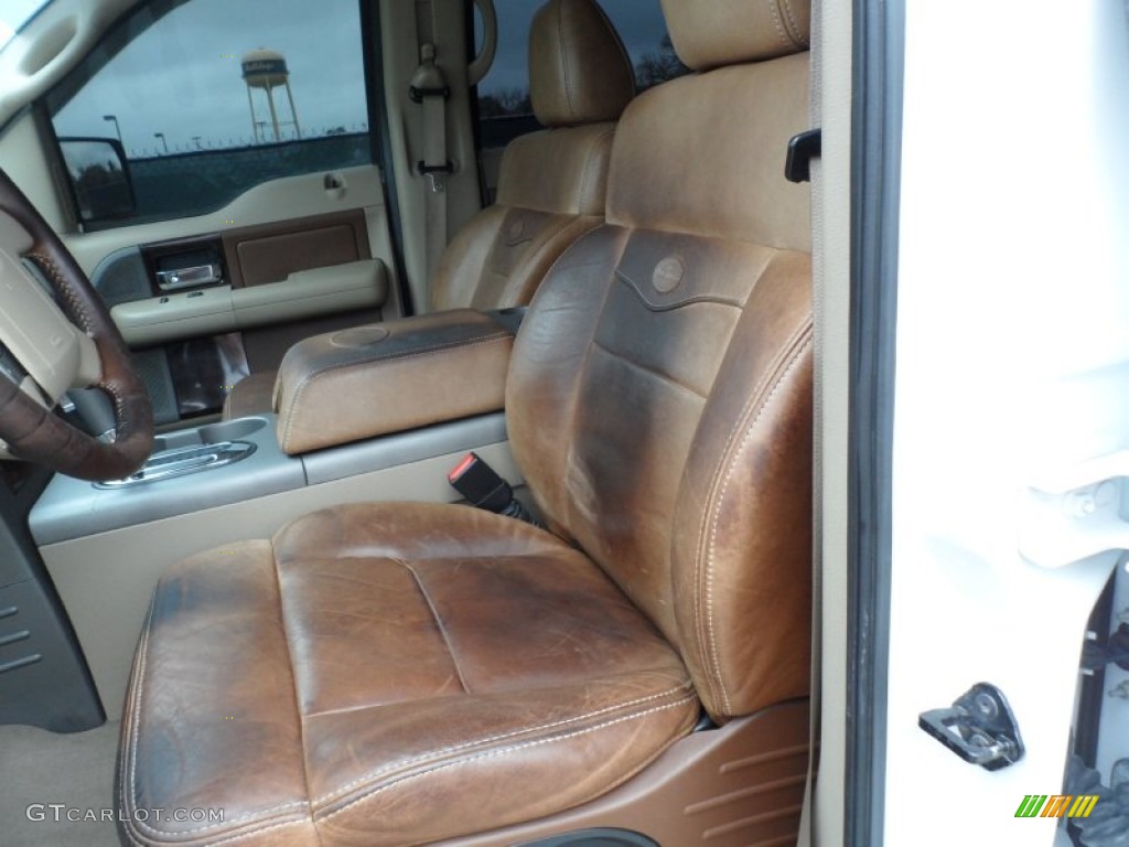 2006 F150 King Ranch SuperCrew 4x4 - Oxford White / Castano Brown Leather photo #30