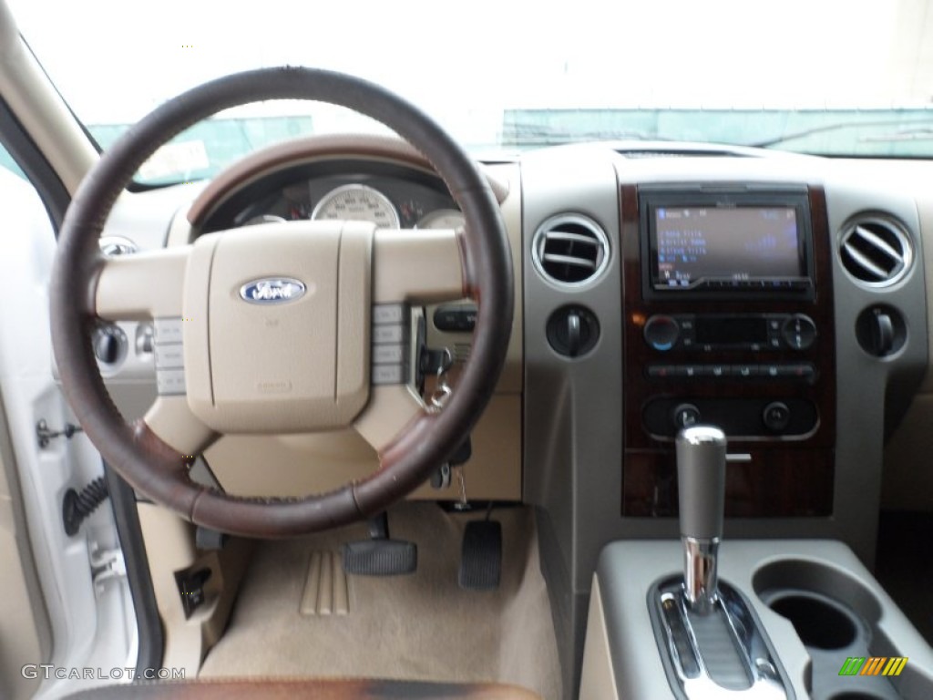 2006 F150 King Ranch SuperCrew 4x4 - Oxford White / Castano Brown Leather photo #33