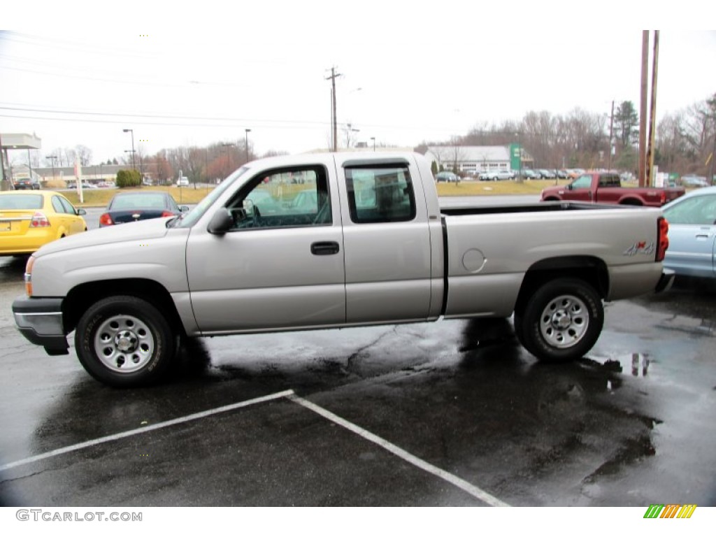 2005 Silverado 1500 Extended Cab 4x4 - Silver Birch Metallic / Medium Gray photo #10