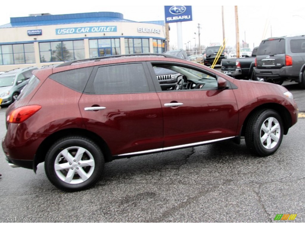 2009 Murano S AWD - Merlot Metallic / Black photo #4