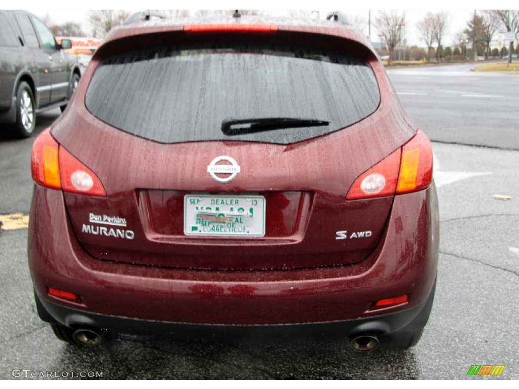 2009 Murano S AWD - Merlot Metallic / Black photo #7