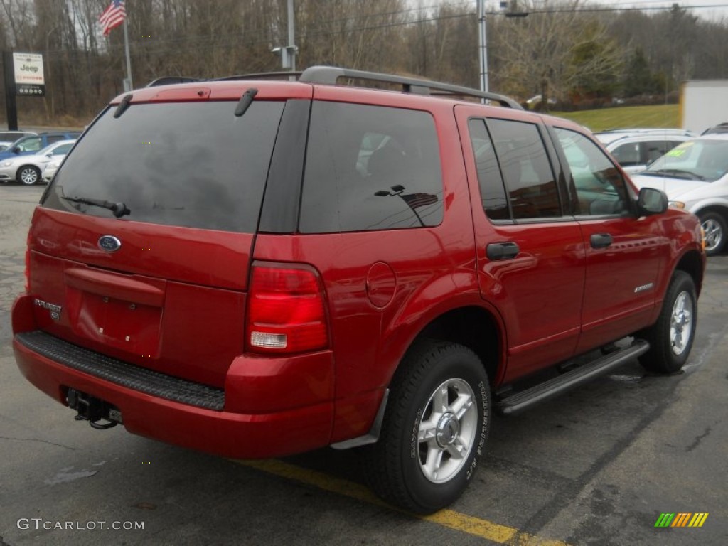 2004 Explorer XLT 4x4 - Redfire Metallic / Graphite photo #2