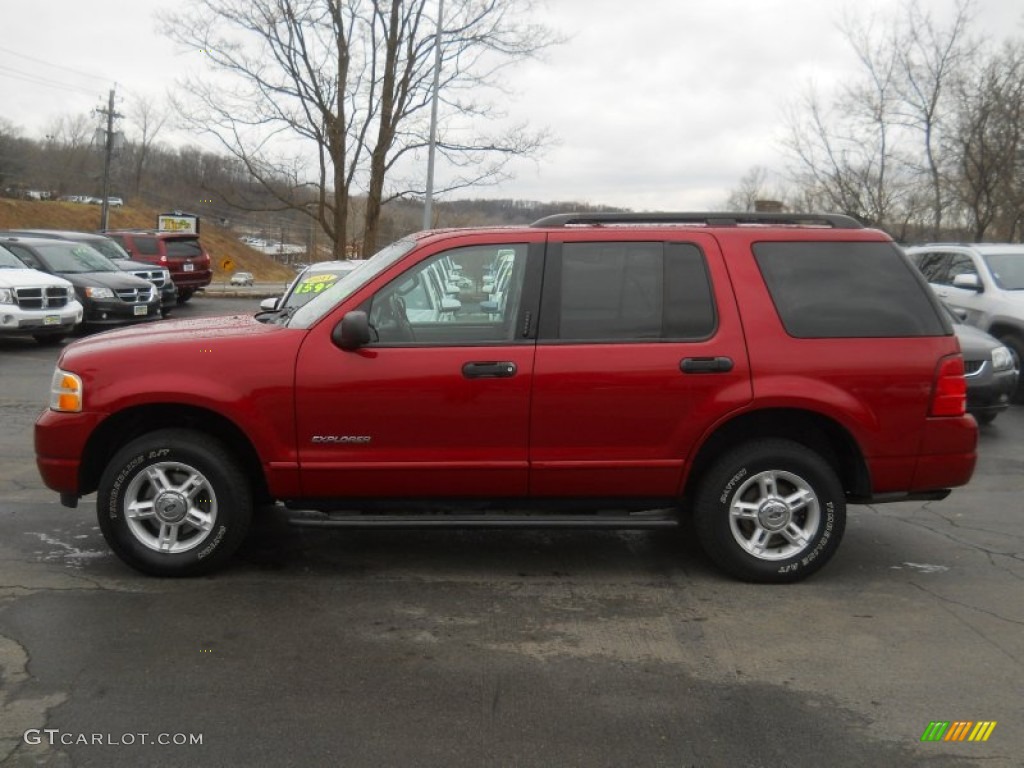 2004 Explorer XLT 4x4 - Redfire Metallic / Graphite photo #14