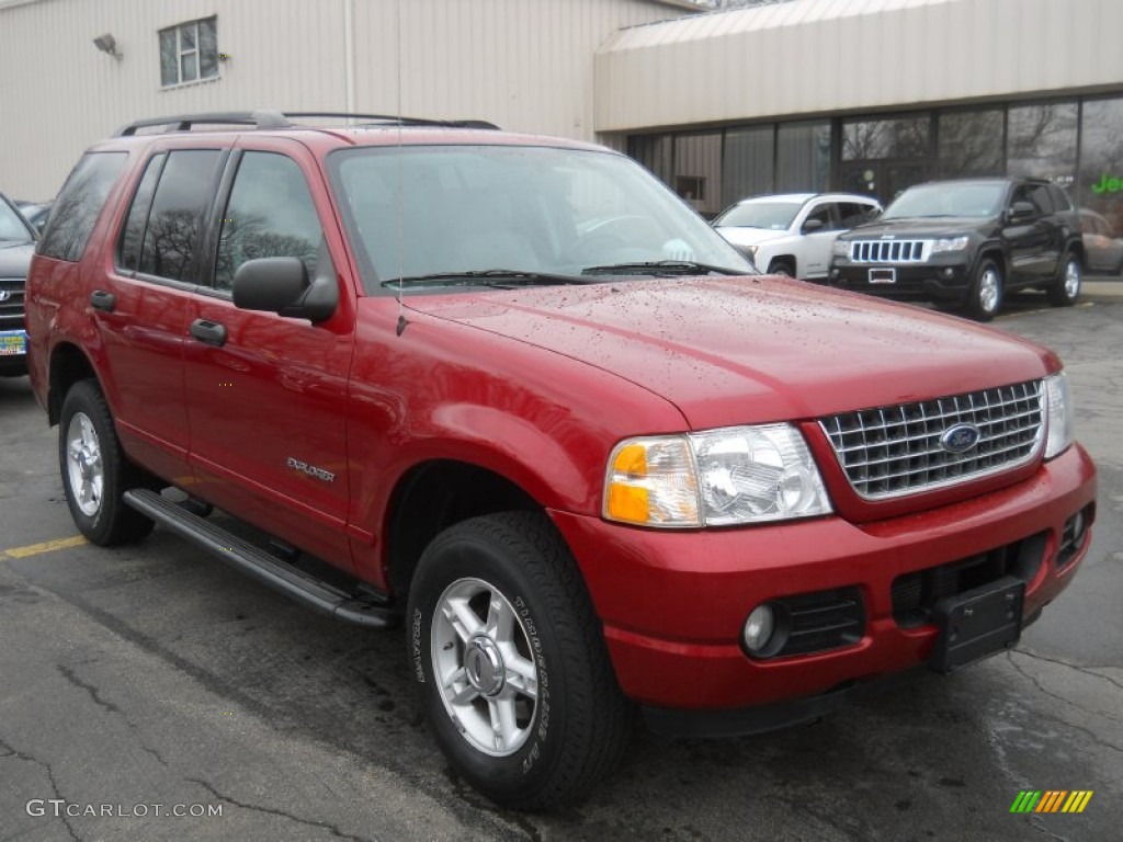 2004 Explorer XLT 4x4 - Redfire Metallic / Graphite photo #16